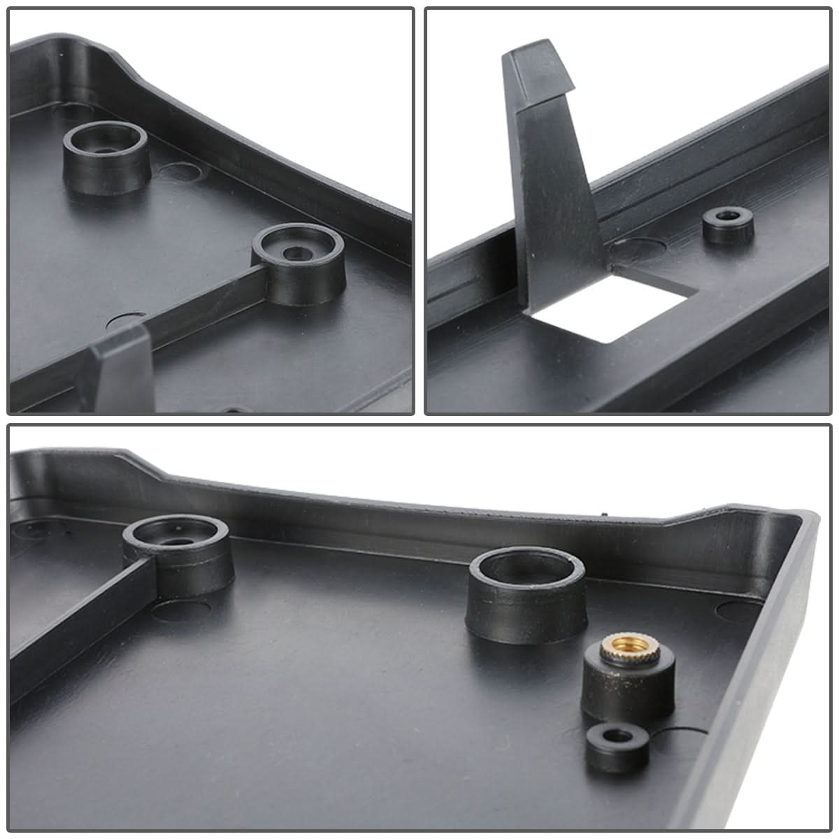 2018-2021 BMW X3 License Plate Mounting Bracket Front Black