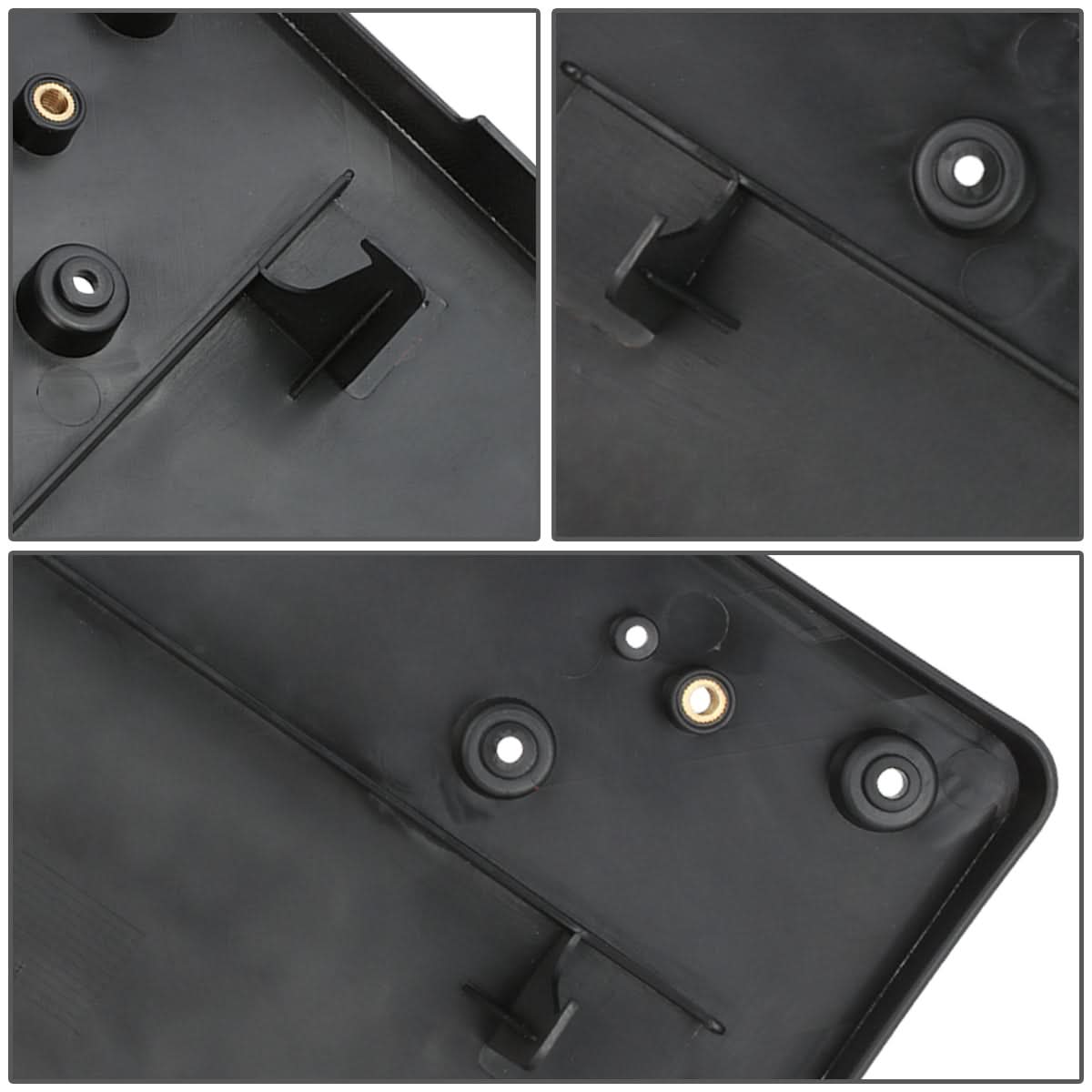 2016-2018 BMW X1 Front License Plate Mounting Bracket - Black