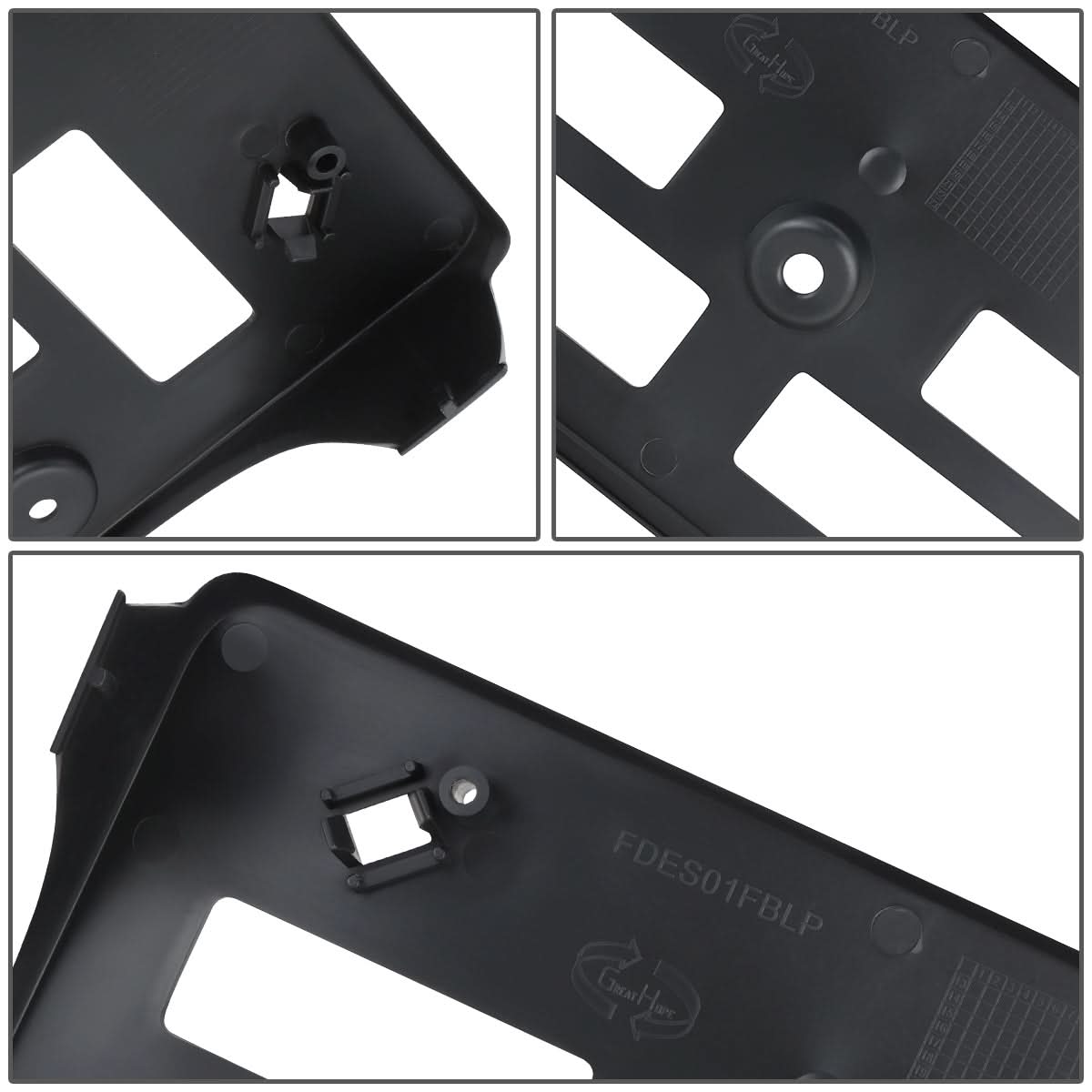 2001-2004 Ford Escape Front License Plate Mounting Bracket - Black