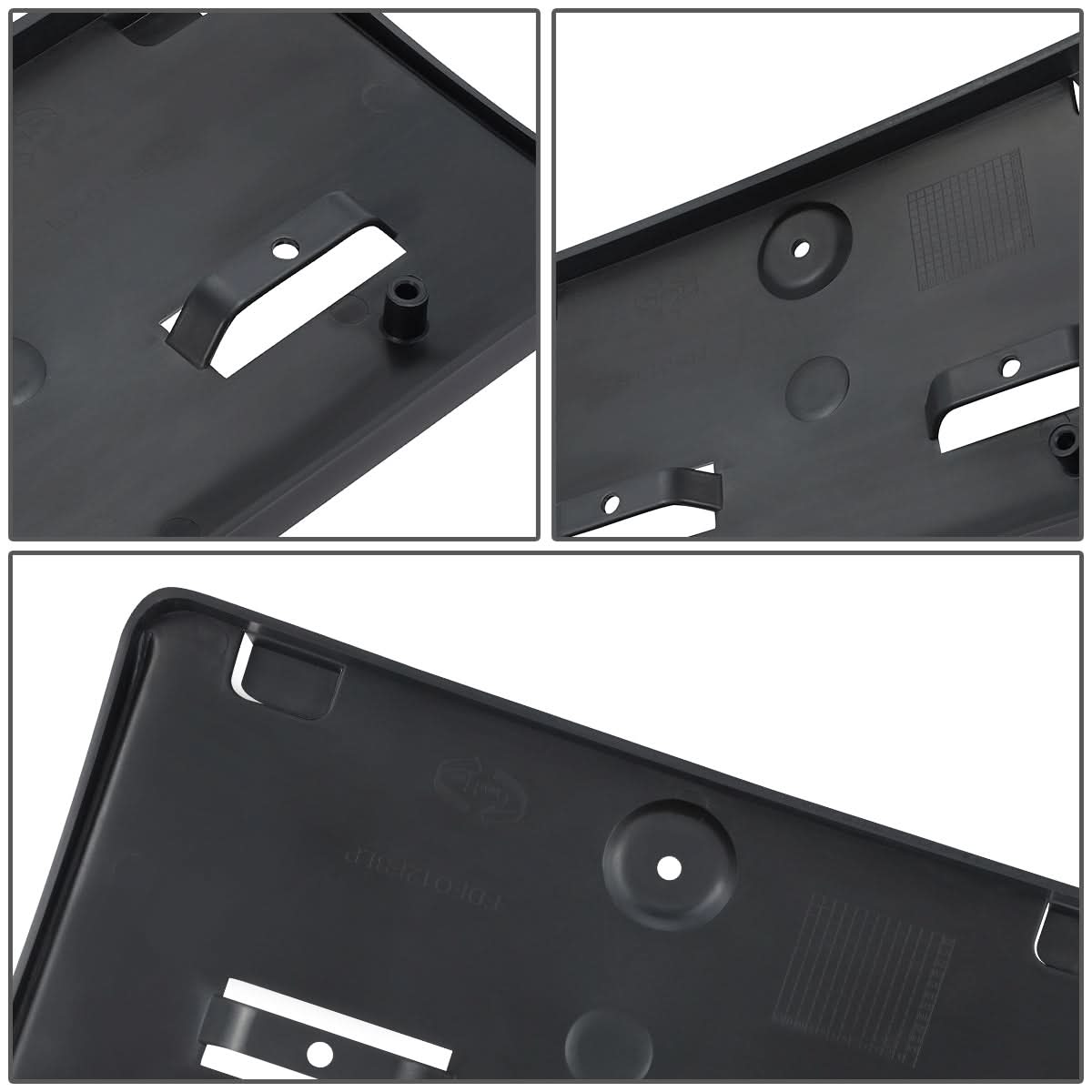 2012-2018 Ford Focus Front License Plate Mounting Bracket Black
