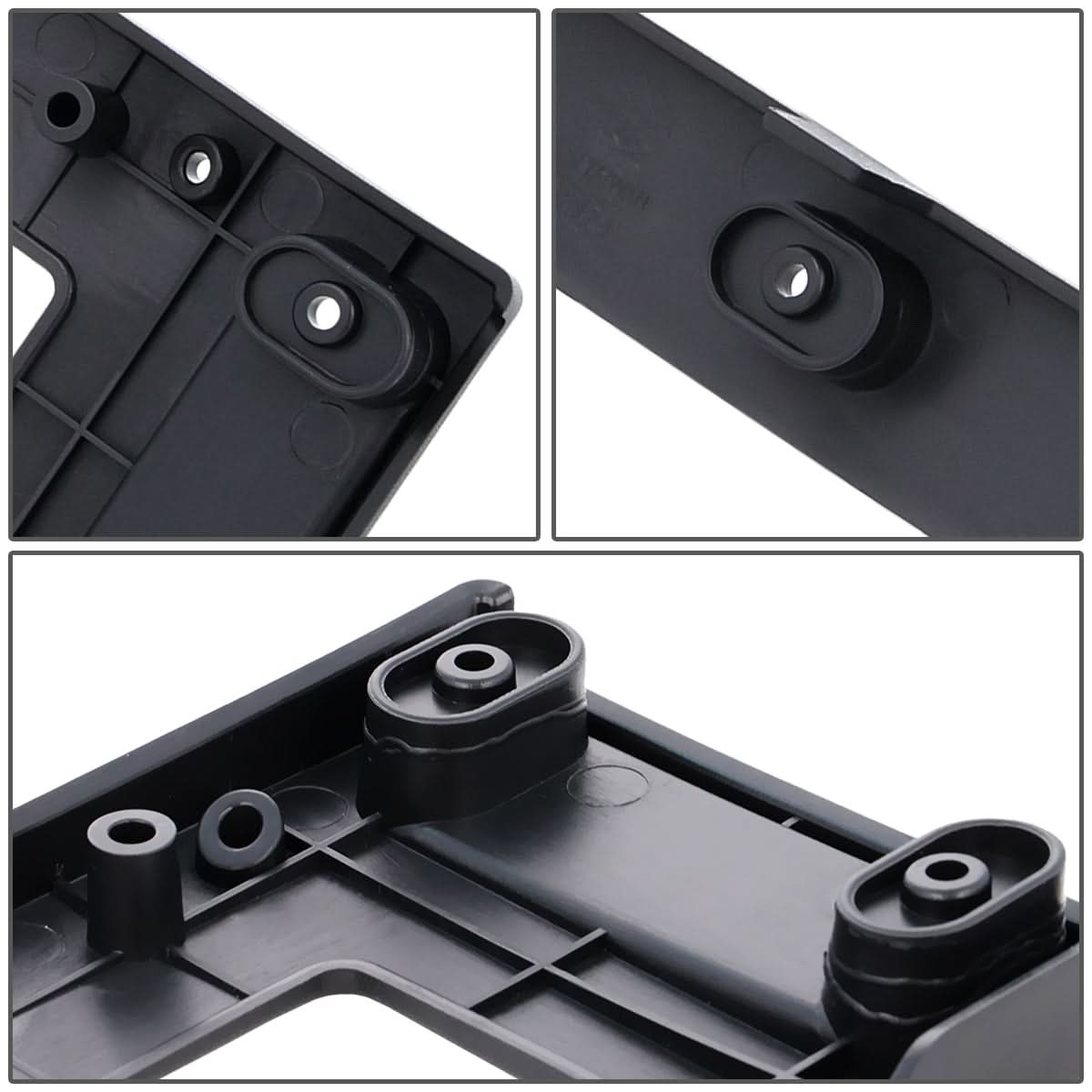 14-16 Kia Soul Front License Plate Mounting Bracket - Black