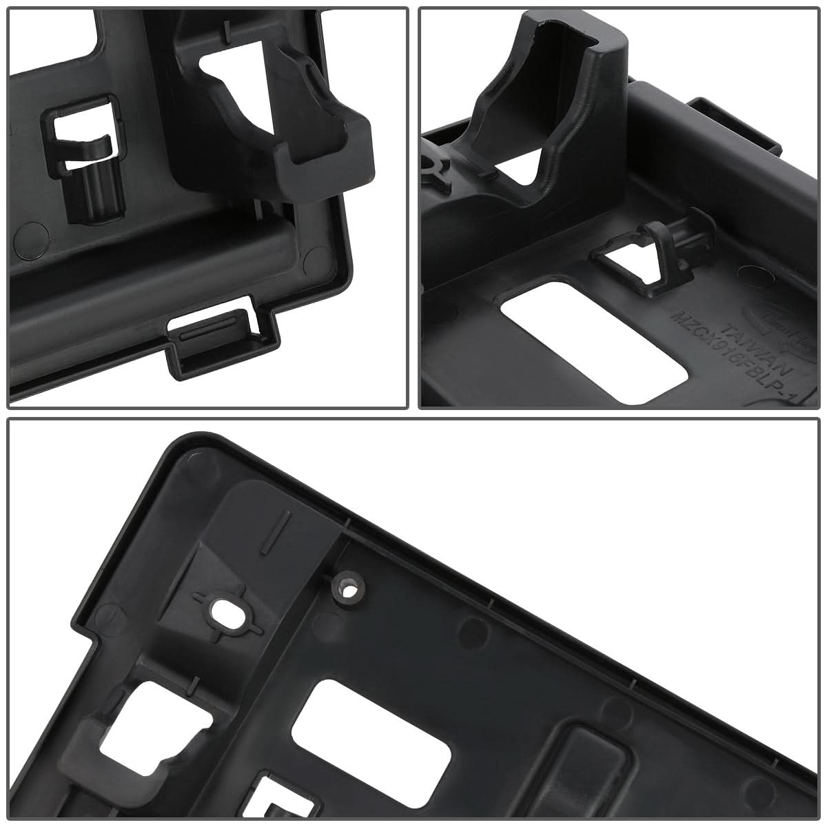 2016-2021 Mazda CX-9 Front License Plate Mounting Bracket - Black
