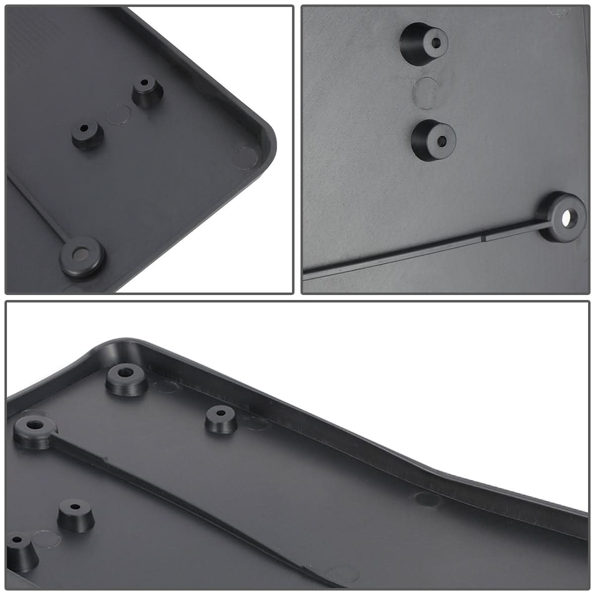 07-09 Mercedes E-Class Front License Plate Mounting Bracket Black