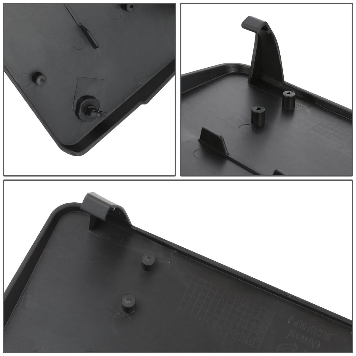 2015-2018 Mercedes C300 Front License Plate Mounting Bracket - Black