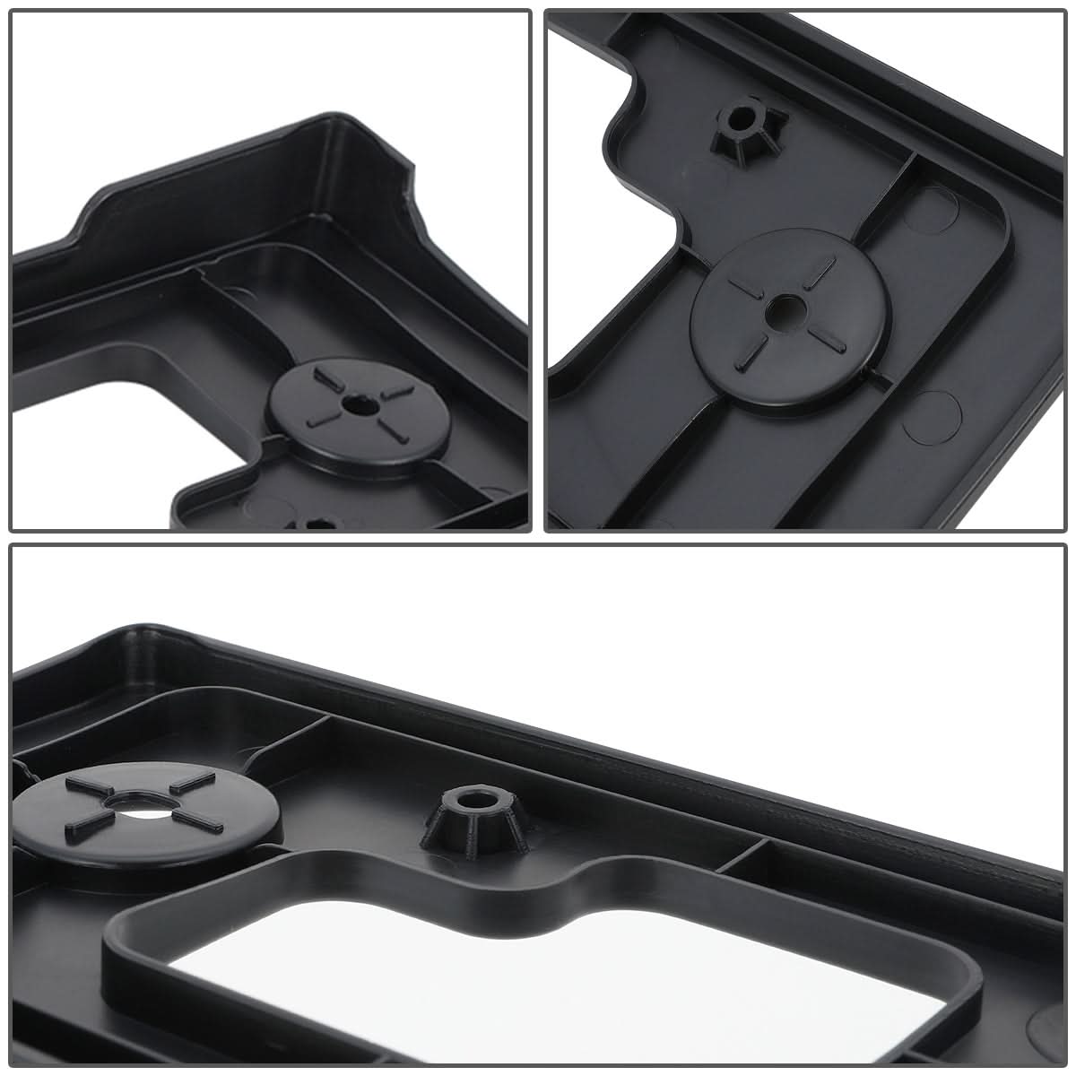 13-16 Nissan Pathfinder Front License Plate Mounting Bracket - Black
