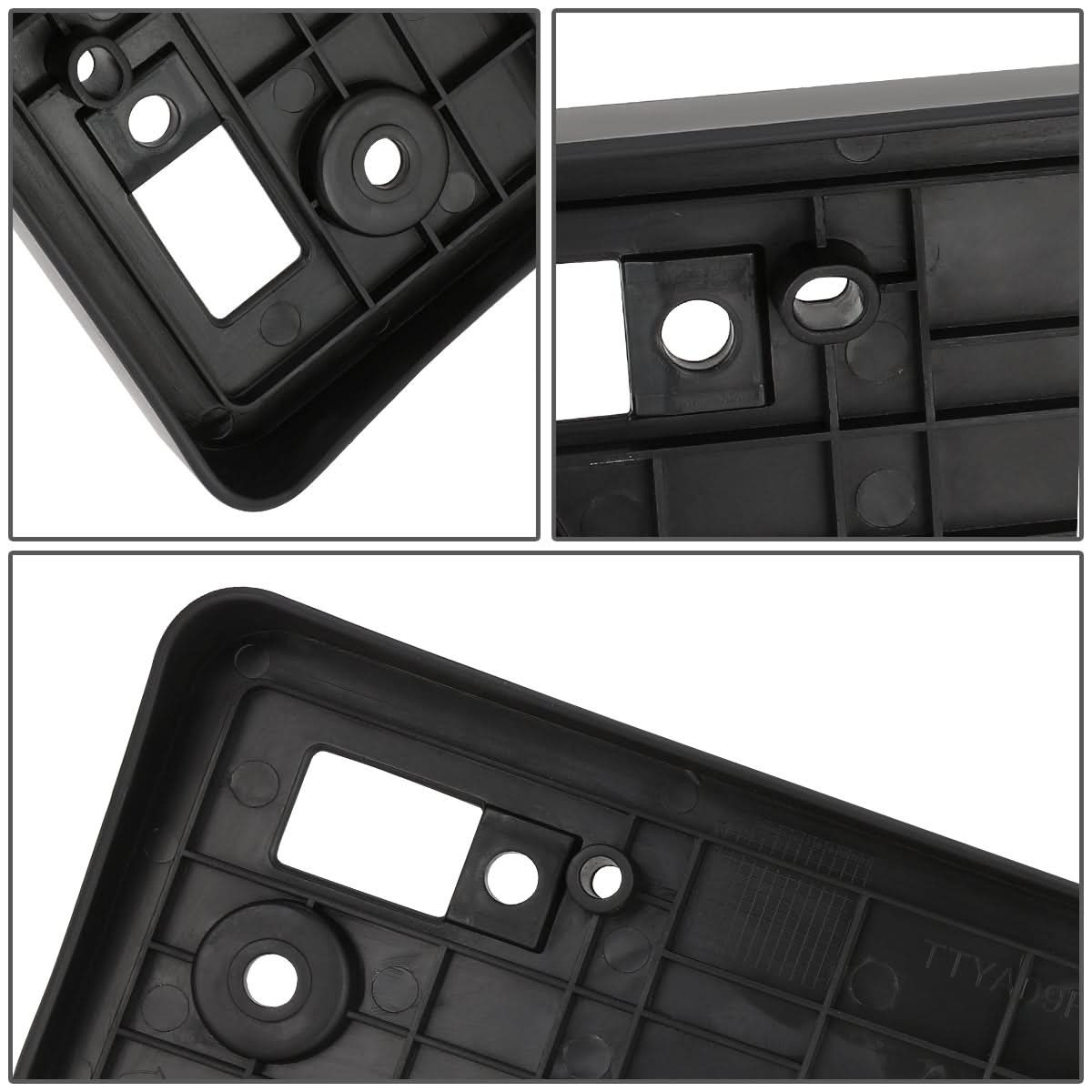 2009-2011 Toyota Yaris Front License Plate Mounting Bracket Black