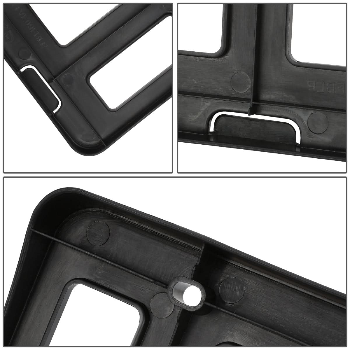 09-16 Toyota Venza Front License Plate Mounting Bracket - Black
