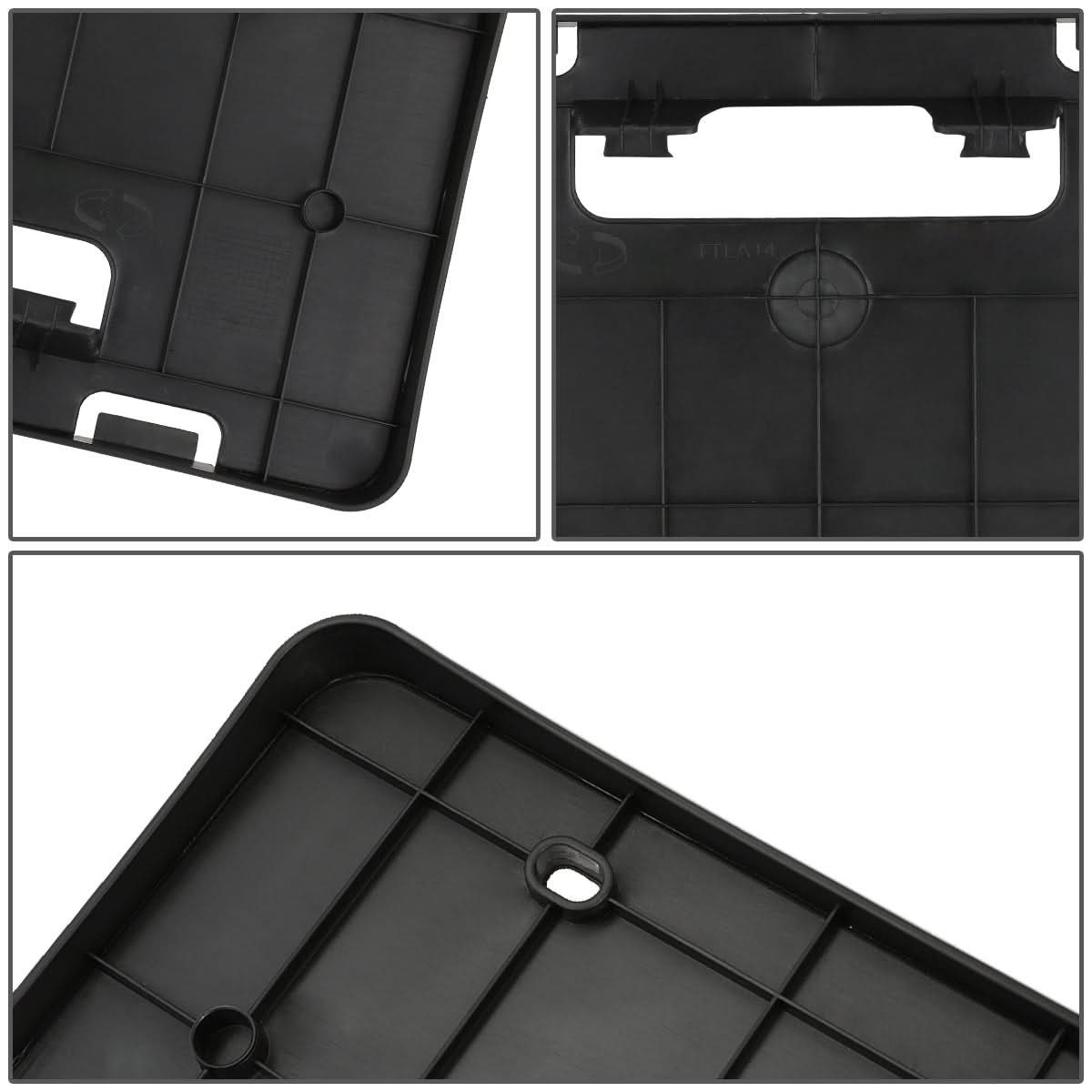 2014-2016 Toyota Corolla Front License Plate Mounting Bracket Black