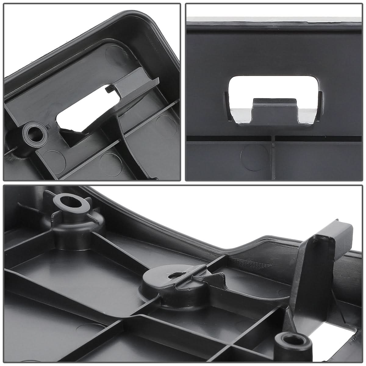 2008-2017 Toyota Sequoia License Plate Mounting Bracket - Front Black