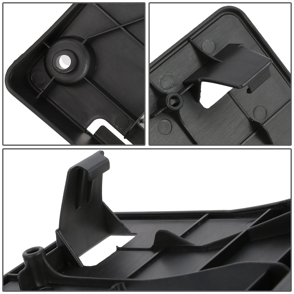 18-20 Toyota Sequoia Front License Plate Mounting Bracket - Black