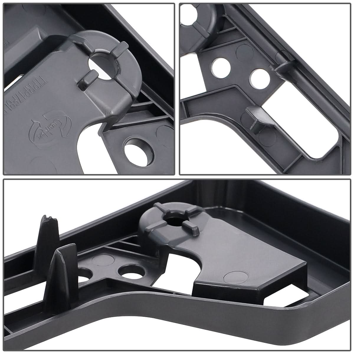 17-21 Toyota Prius Prime Front License Plate Mounting Bracket - Black