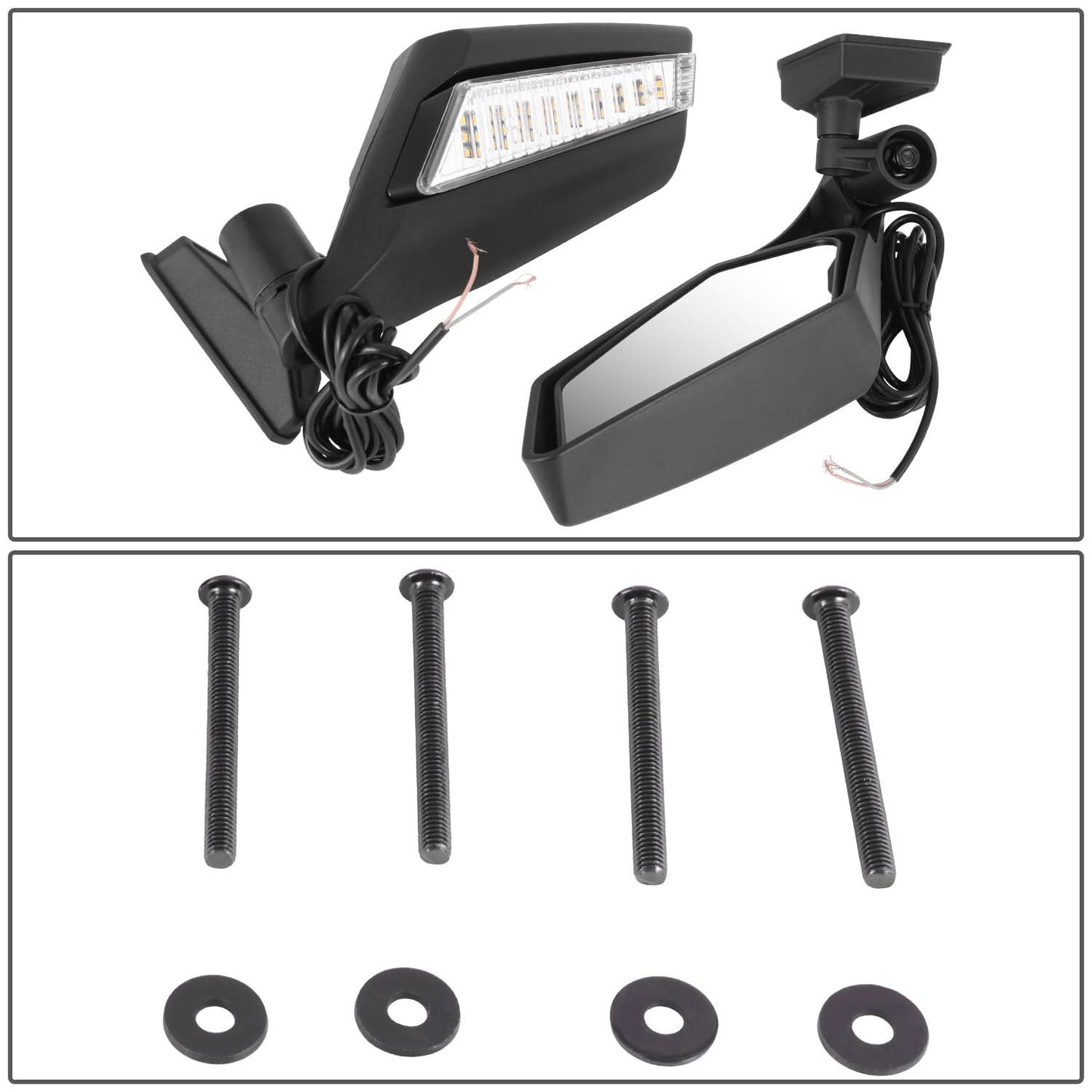 Universal UTV Side Mirror with LED Light