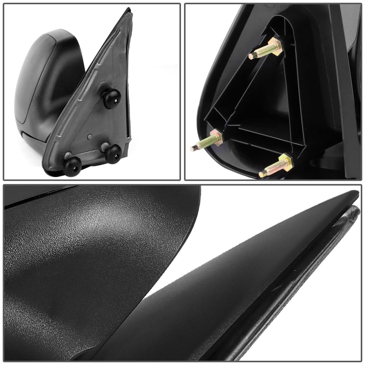 99-07 Chevy Silverado GMC Sierra Manual Side Mirror Right Black