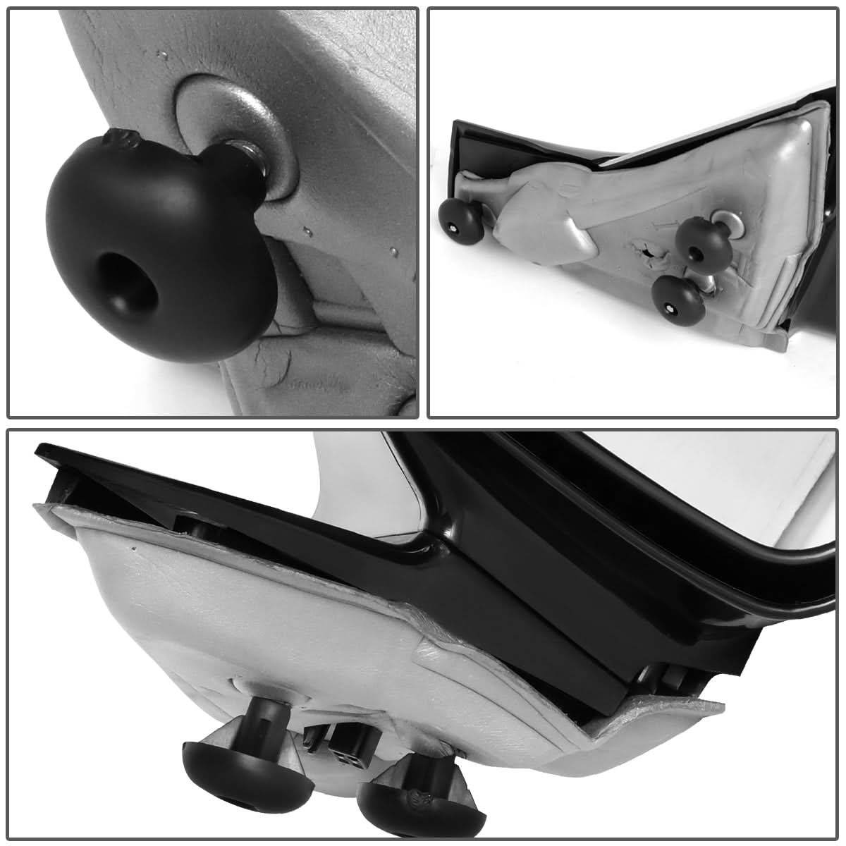 04-08 Pontiac Grand Prix Manual Side Mirror Right Black