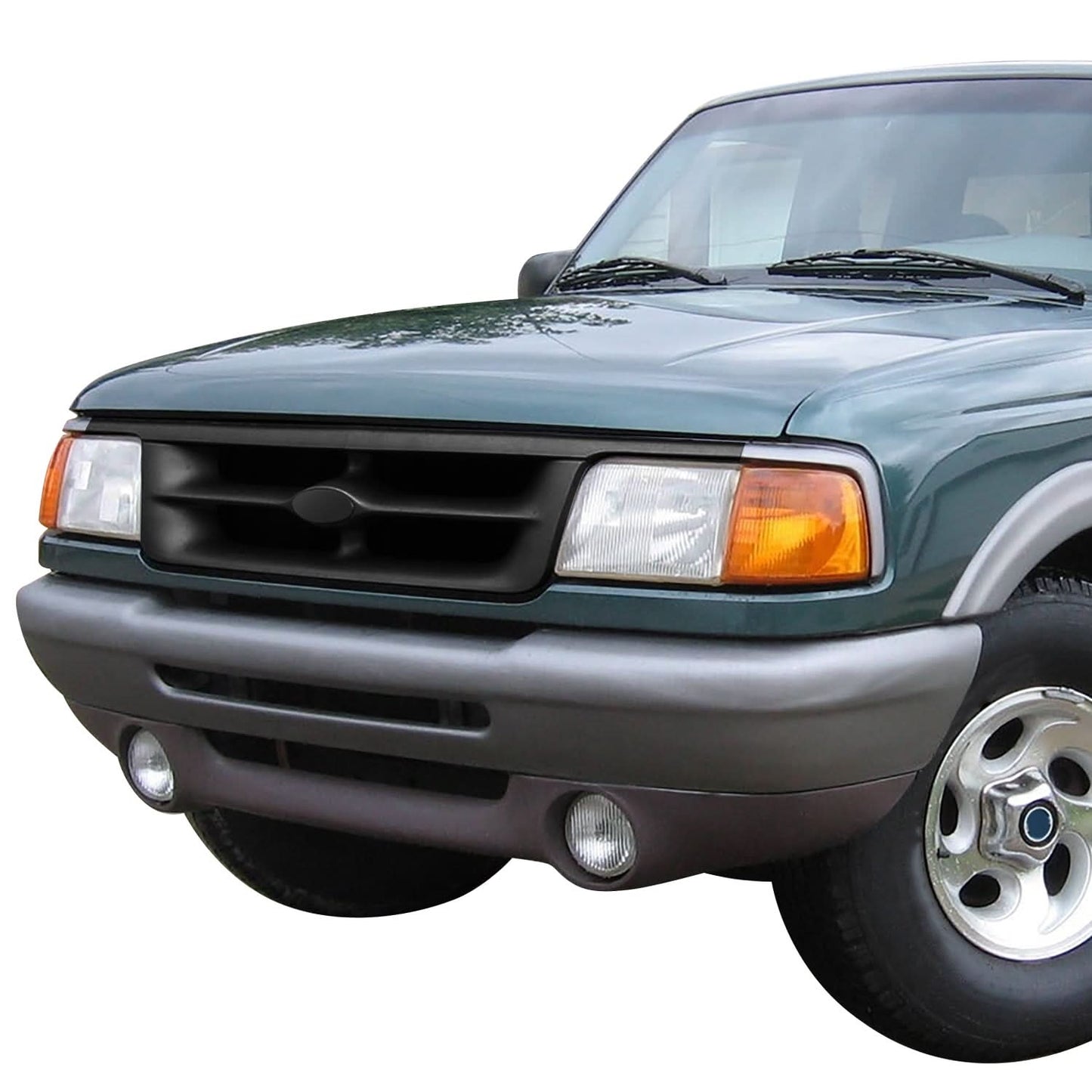 1993-1997 Ford Ranger Bronco II Silver Gray Front Grille Assembly