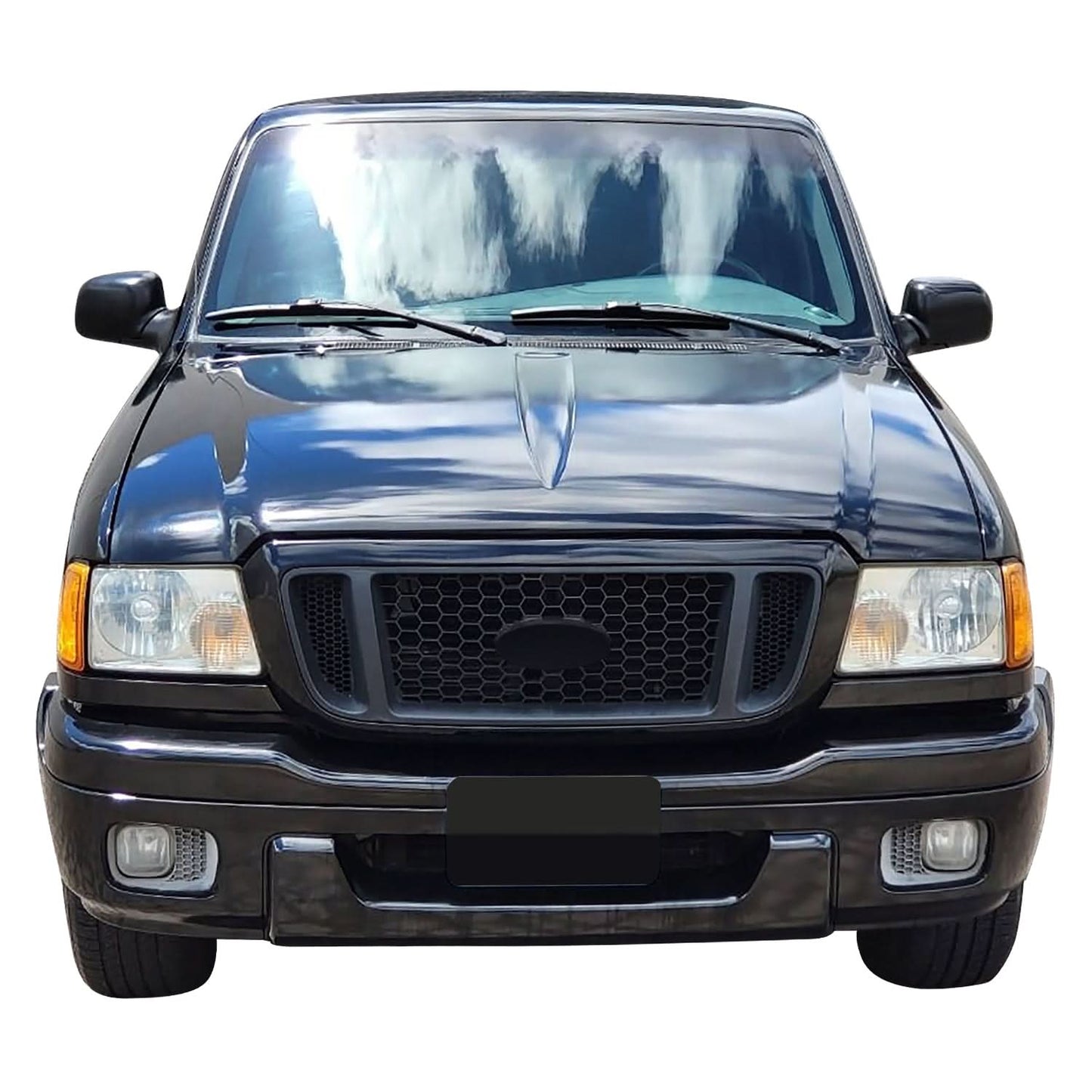 1993-1997 Ford Ranger/Bronco II Silver XLT Grille Assembly