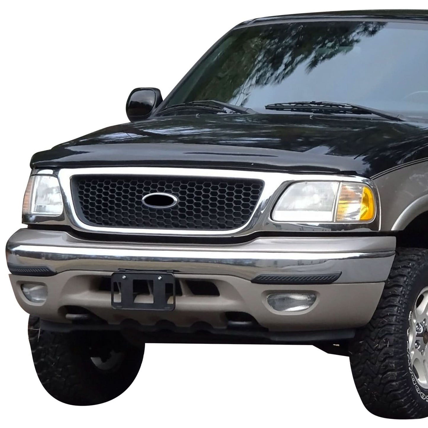 1997-2003 Ford F-150 Honeycomb Front Grille Black Chrome