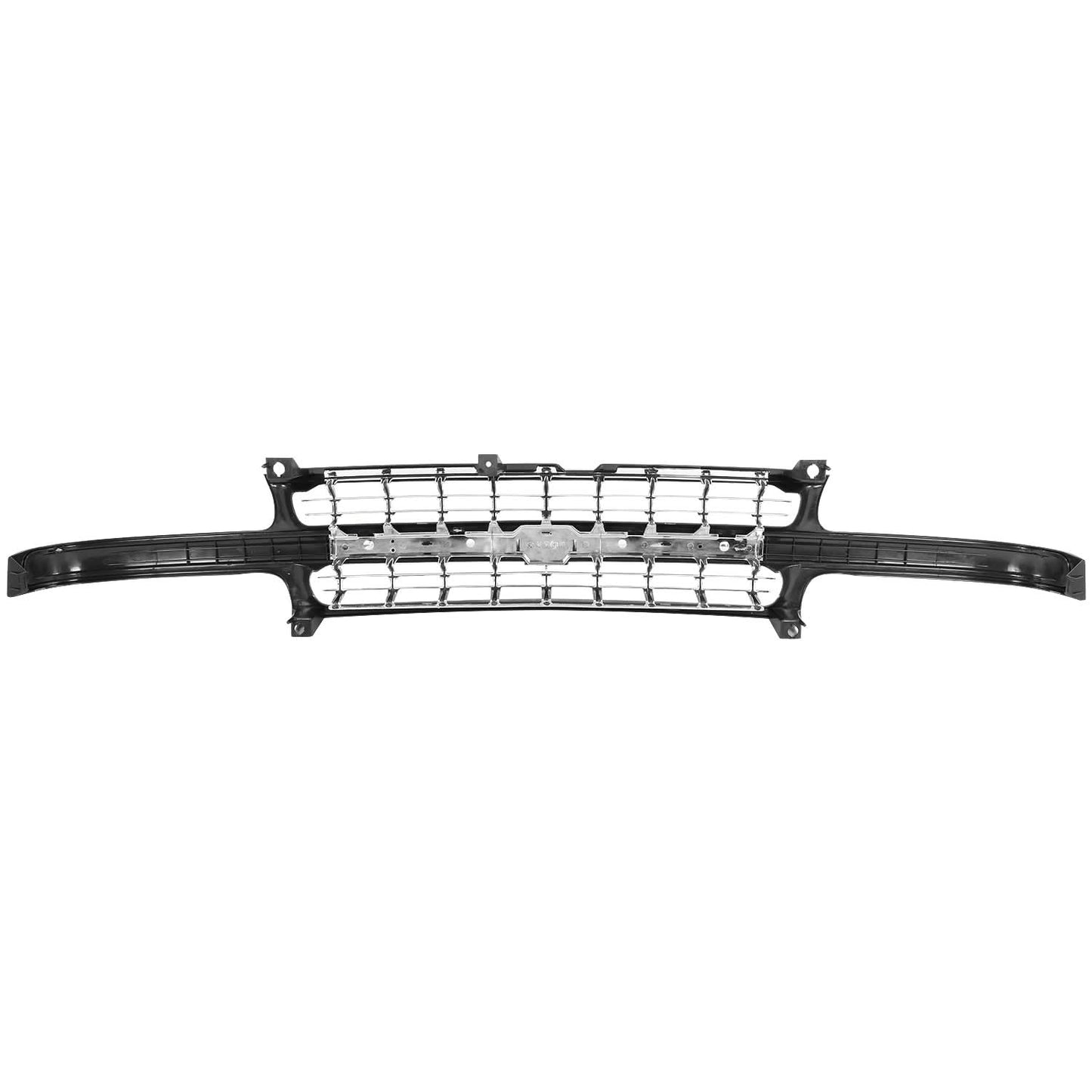 99-02 Chevrolet Silverado Chrome/Black Grille Assembly