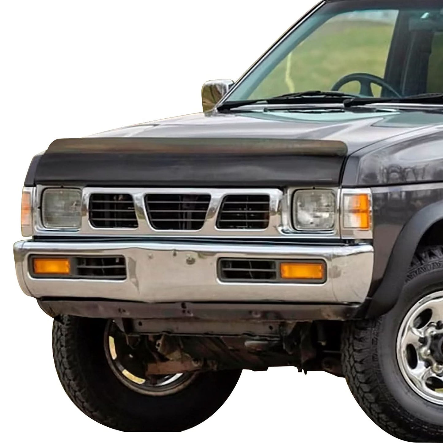 1983-1997 Nissan Pickup Chrome/Gray Grille Assembly