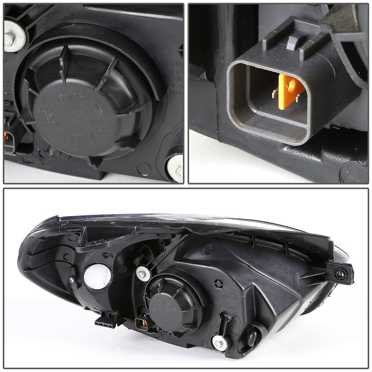 2006-2011 Hyundai Accent OE Style Right Side Headlight - Chrome