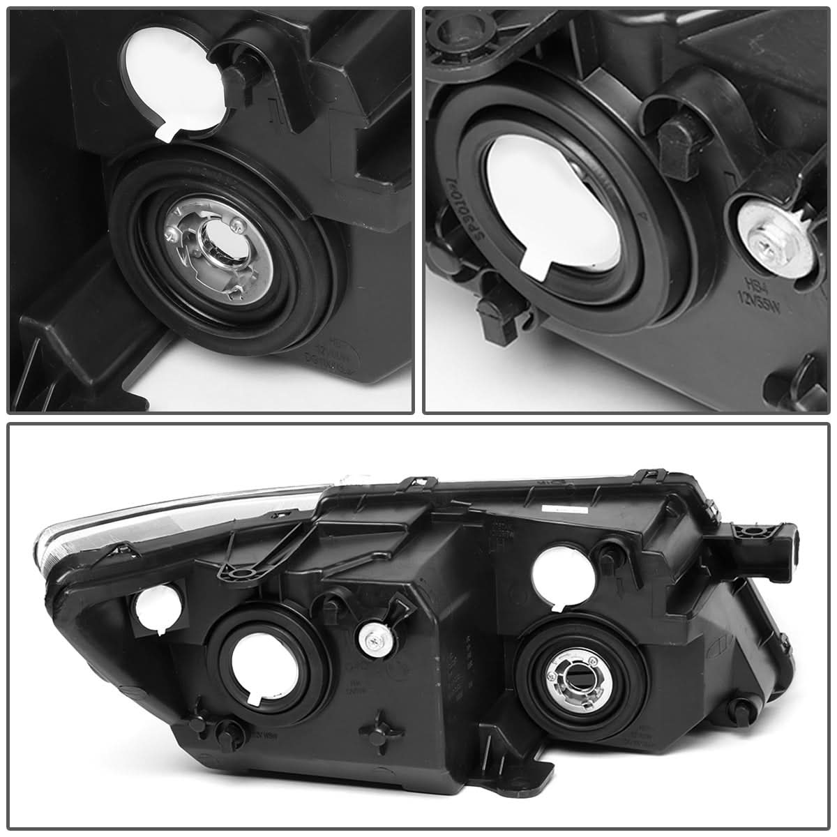 2009-2020 Dodge Journey OE Style Black Housing Headlight - Left