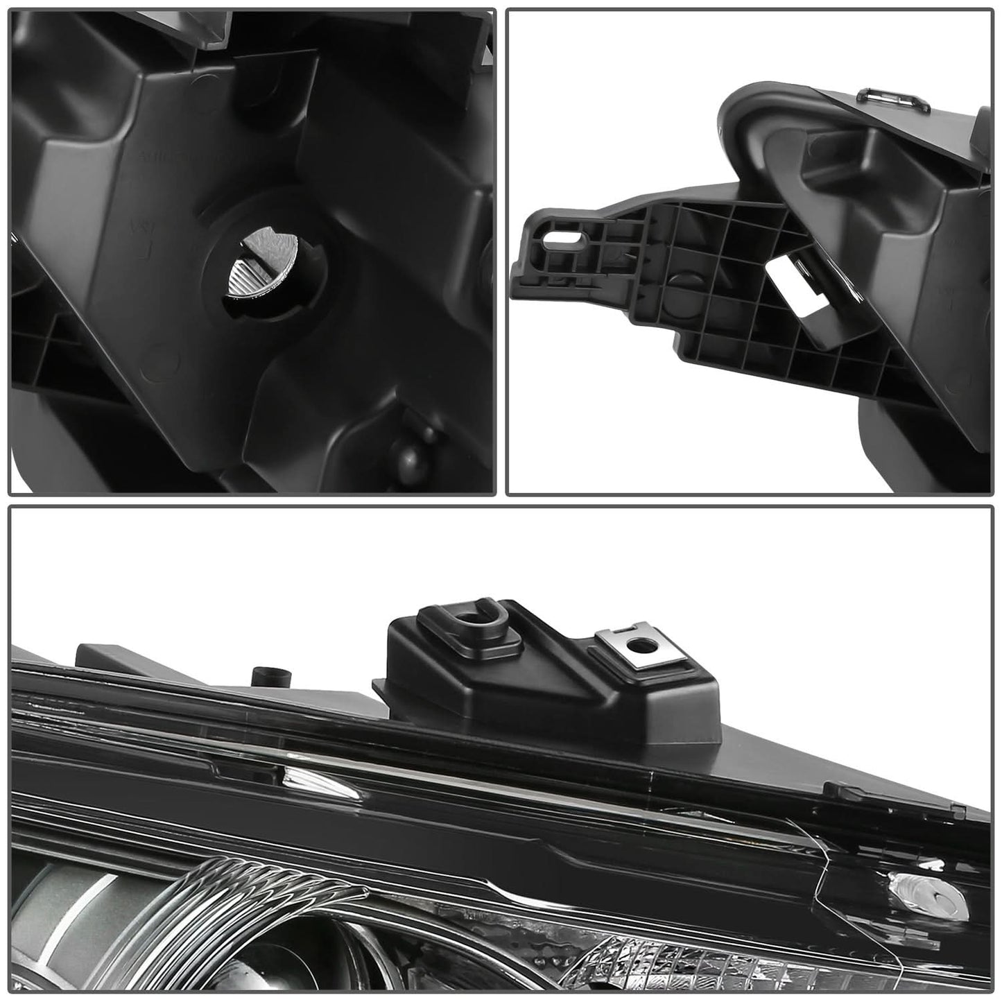 2013-2019 Ford Taurus OE Style Right Headlight - Black Housing