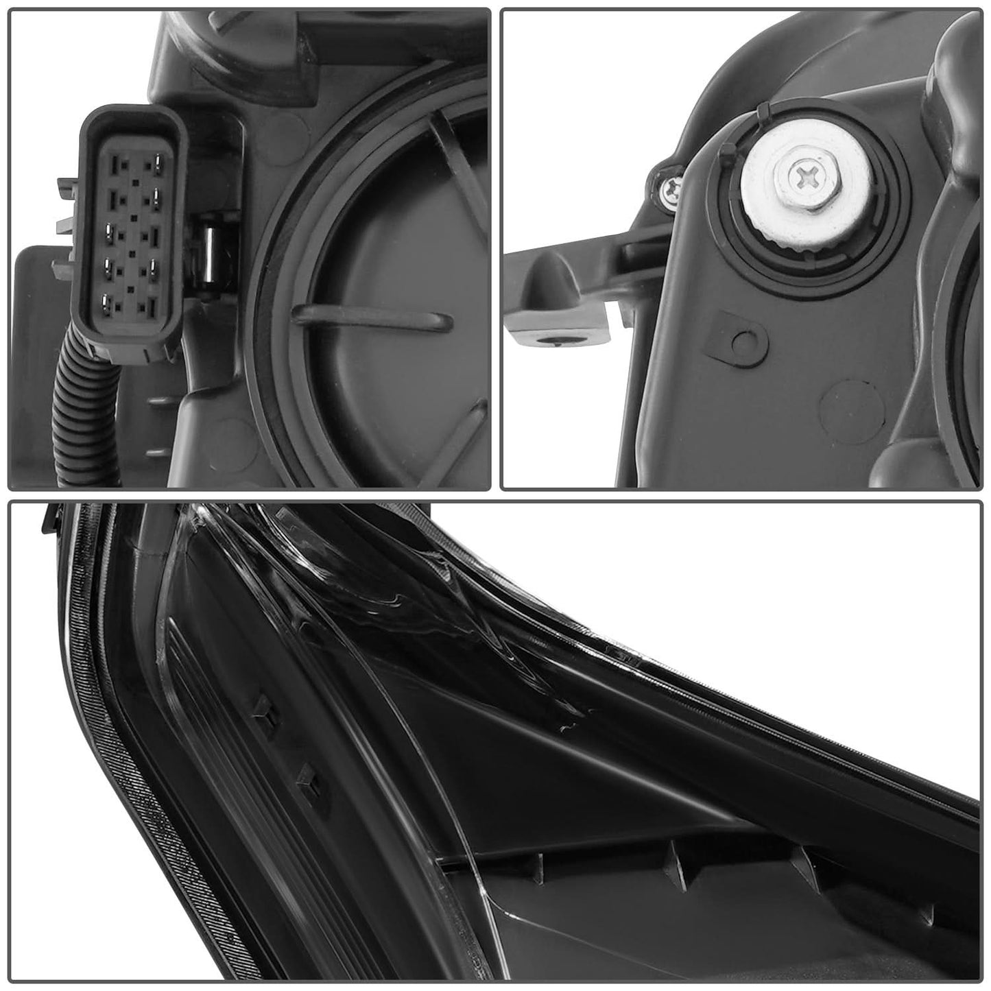 2010-2016 Cadillac SRX OE Style Headlights - Black Housing