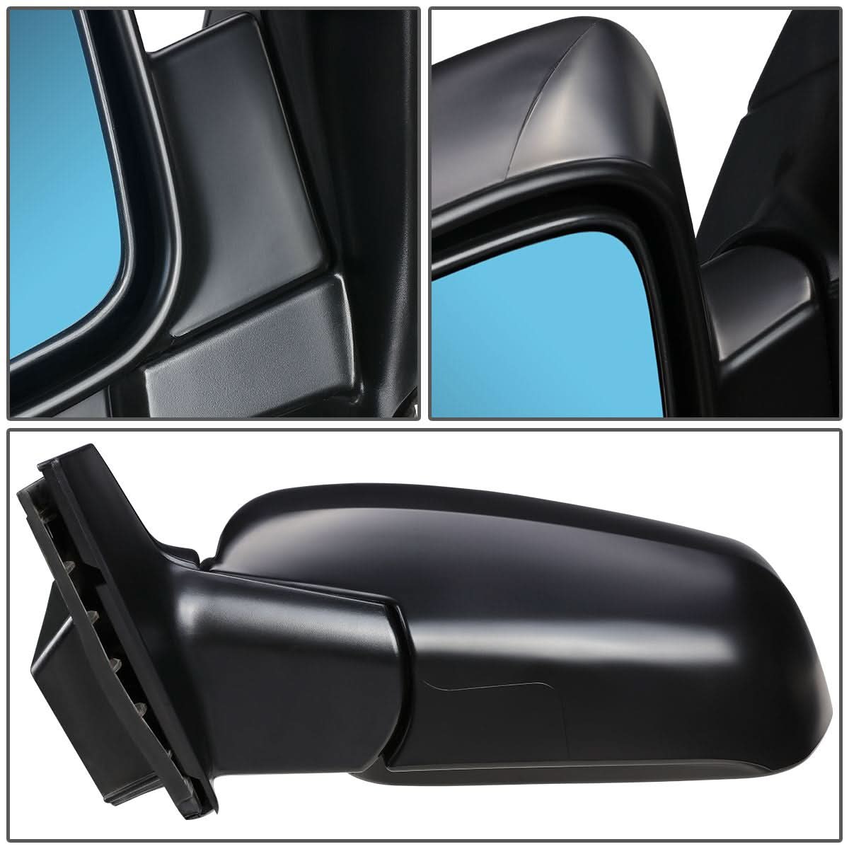 2002-2006 Acura MDX Powered Heated Left Side Mirror - Textured Black