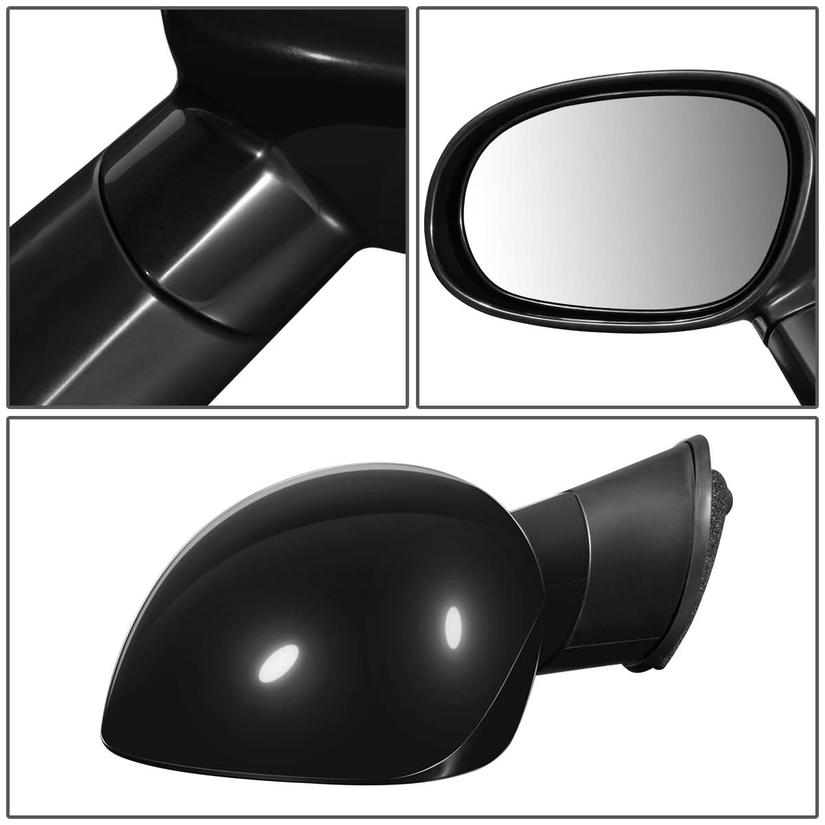2008-2014 Dodge Challenger OEM Powered Left Side Mirror - Paintable