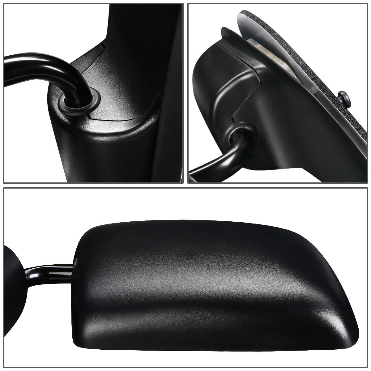 92-06 Ford E-150/E-250/E-350/E-450/E-550 Manual Side Mirror Black Left