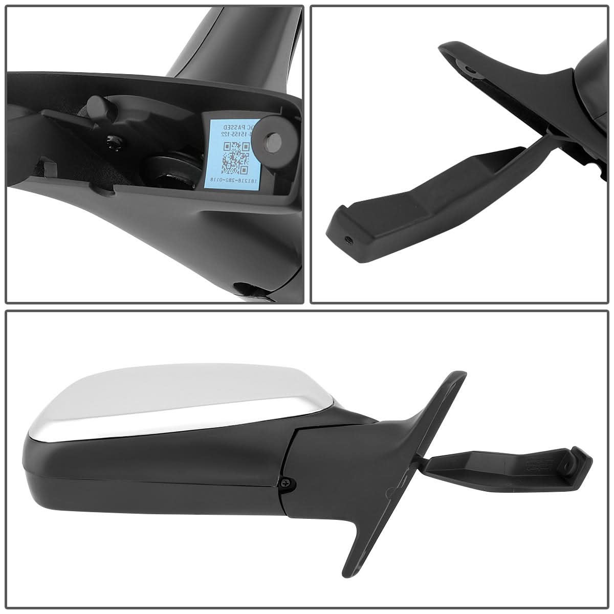92-97 Ford Bronco F-150 F-250 F-350 OEM Manual Chrome Right Mirror