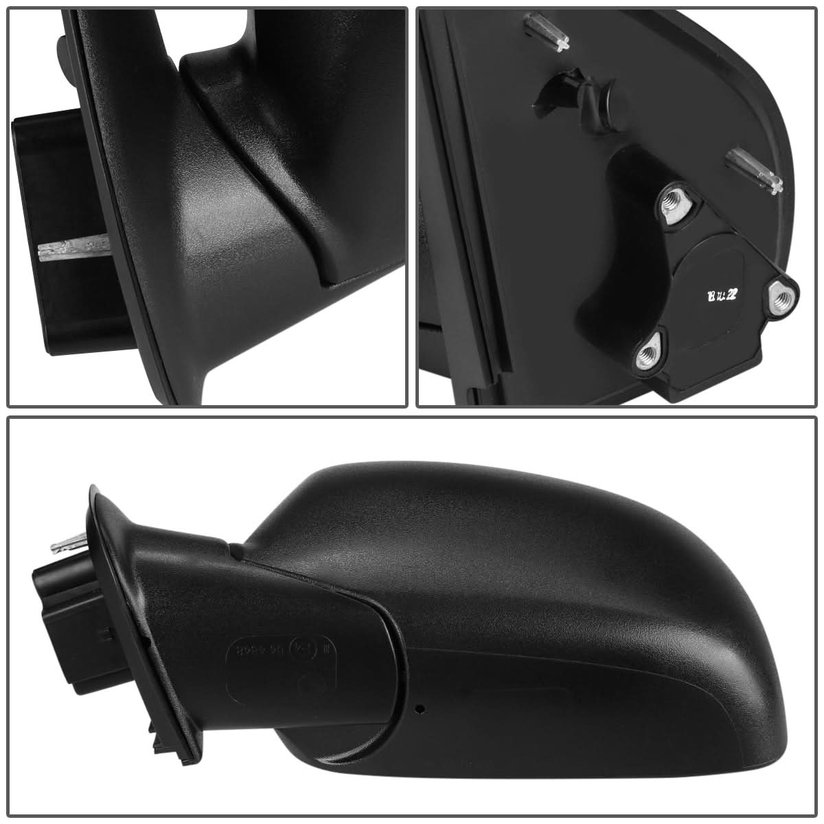 2004-2012 Chevrolet Colorado Manual Side Mirror - Textured Black