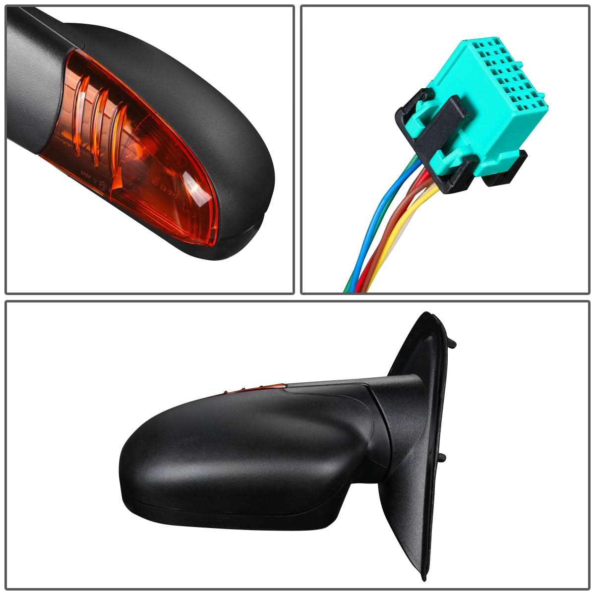 02-08 Chevrolet Trailblazer Powered Heated Turn Signal Side Mirror