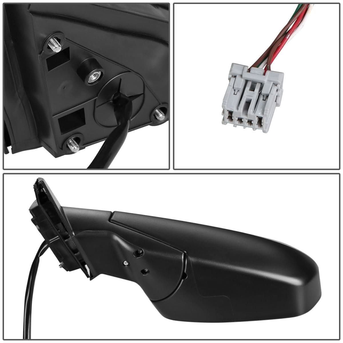 2007-2011 Honda CR-V OEM Powered Heated Side Mirror Left Black