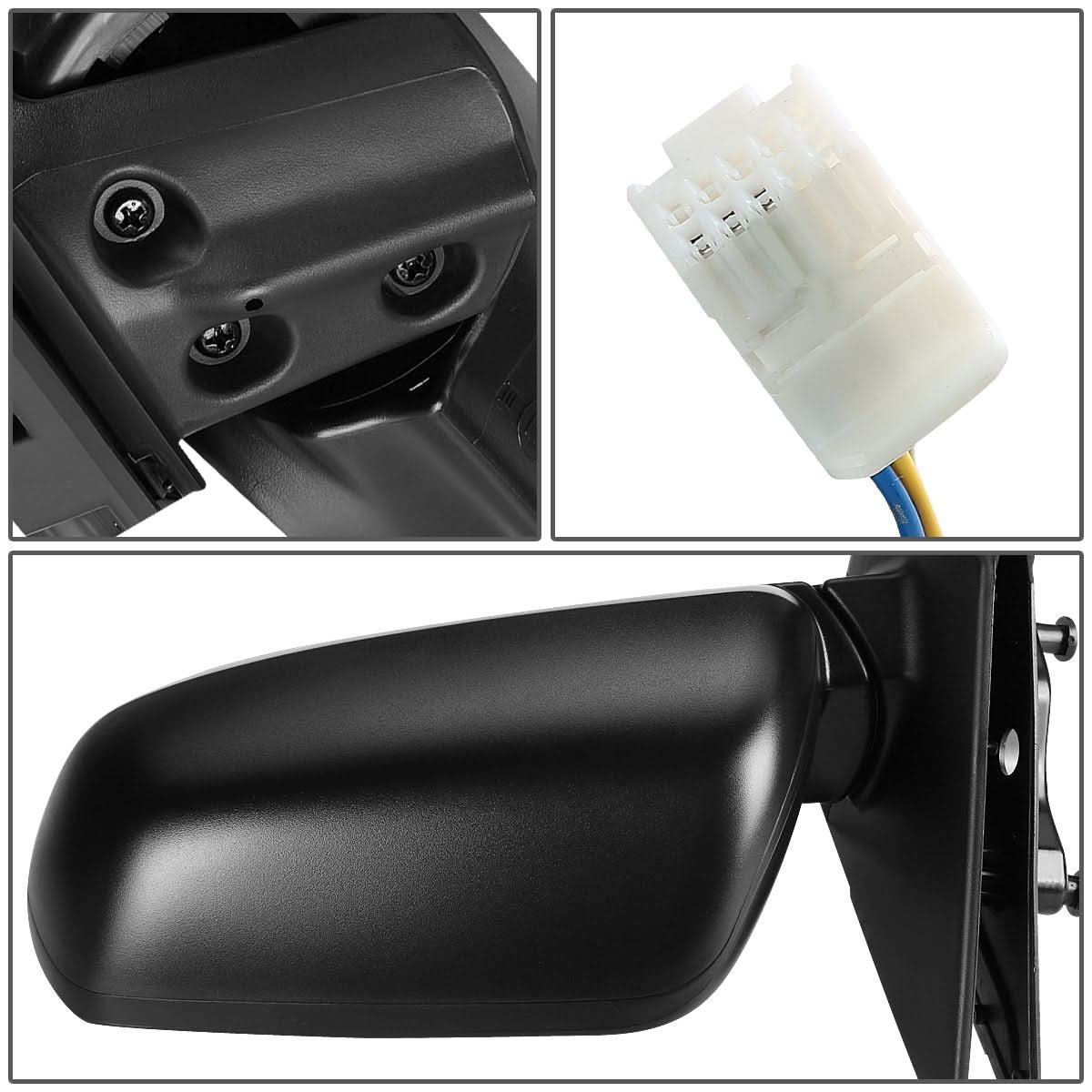 2008-2014 Mitsubishi Lancer OEM Powered Paintable Black Left Mirror