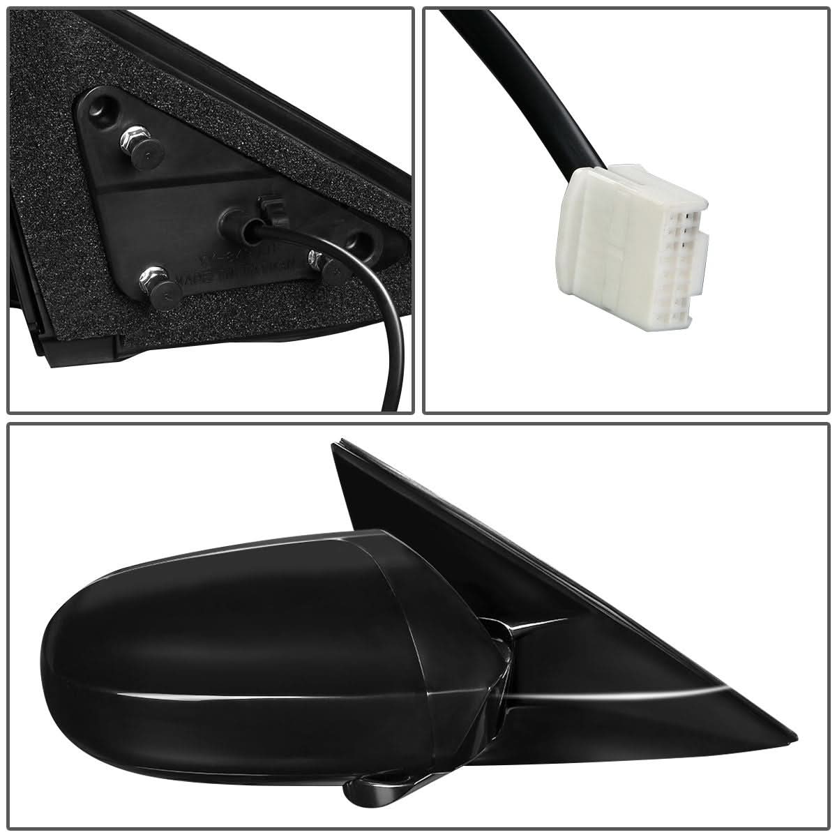 09-14 Nissan Maxima OEM Style Powered Paintable Mirror - Right