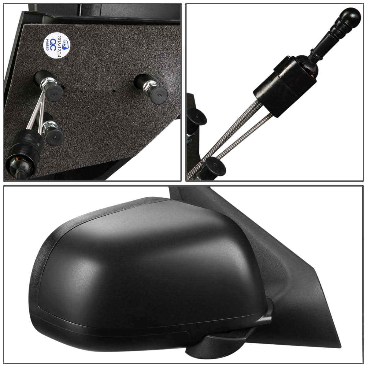 2012-2015 Nissan Versa OEM Style Right Side Mirror - Manual