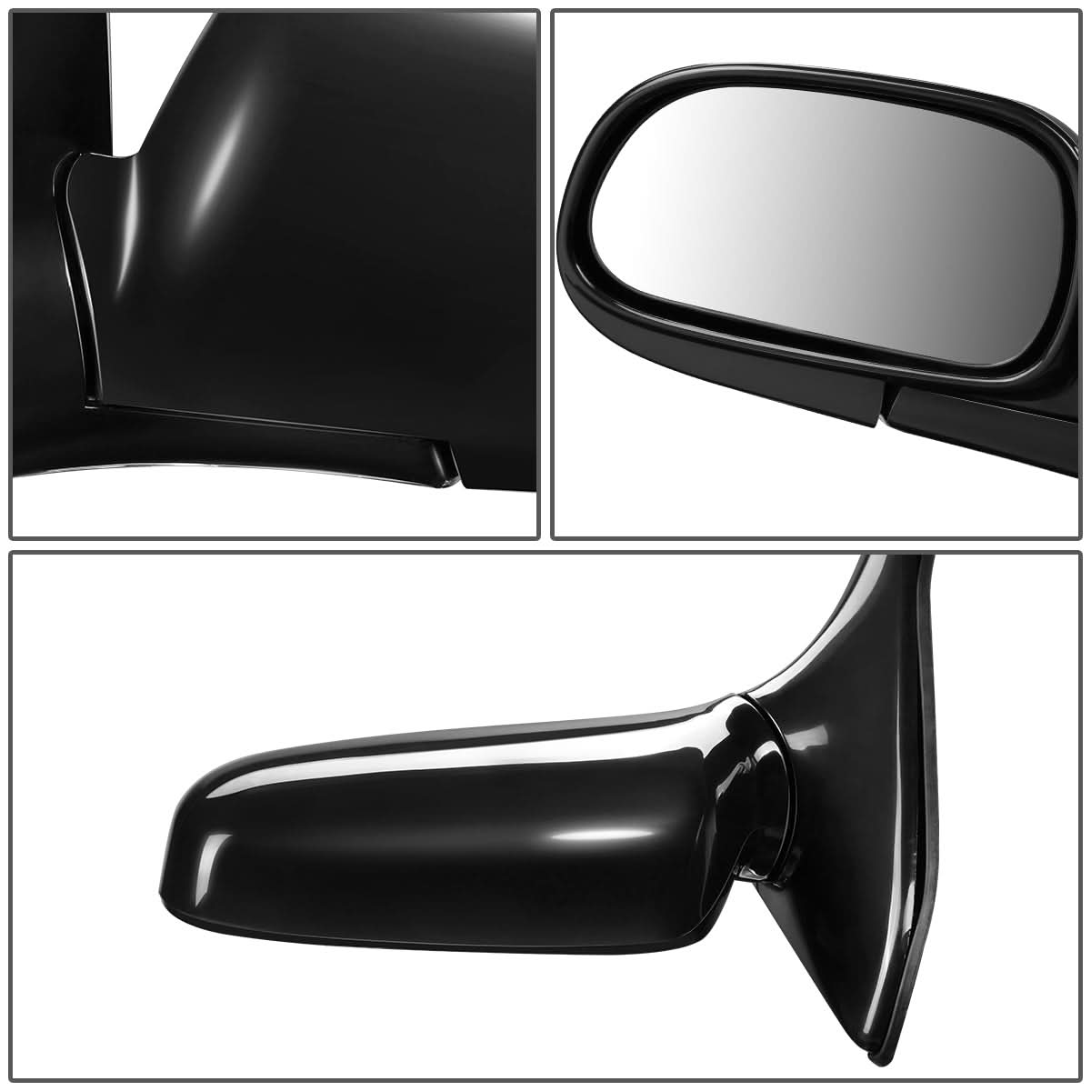 93-97 Toyota Corolla OEM Style Manual Folding Side Mirror Left