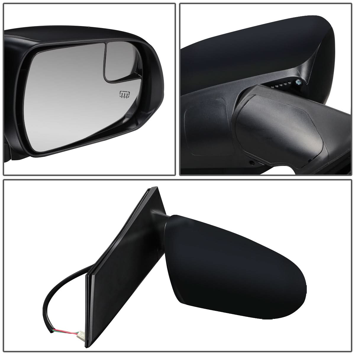 11-17 Toyota Sienna OEM Powered Heated Folding Mirror Right Black