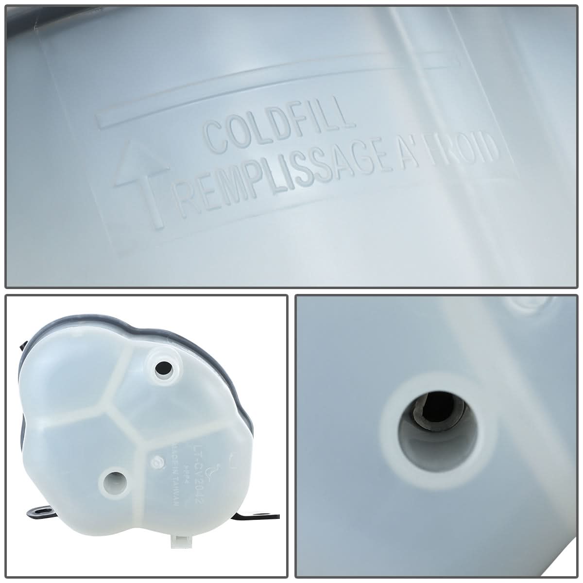 2010-2017 Chevrolet Equinox GMC Terrain Coolant Recovery Tank White