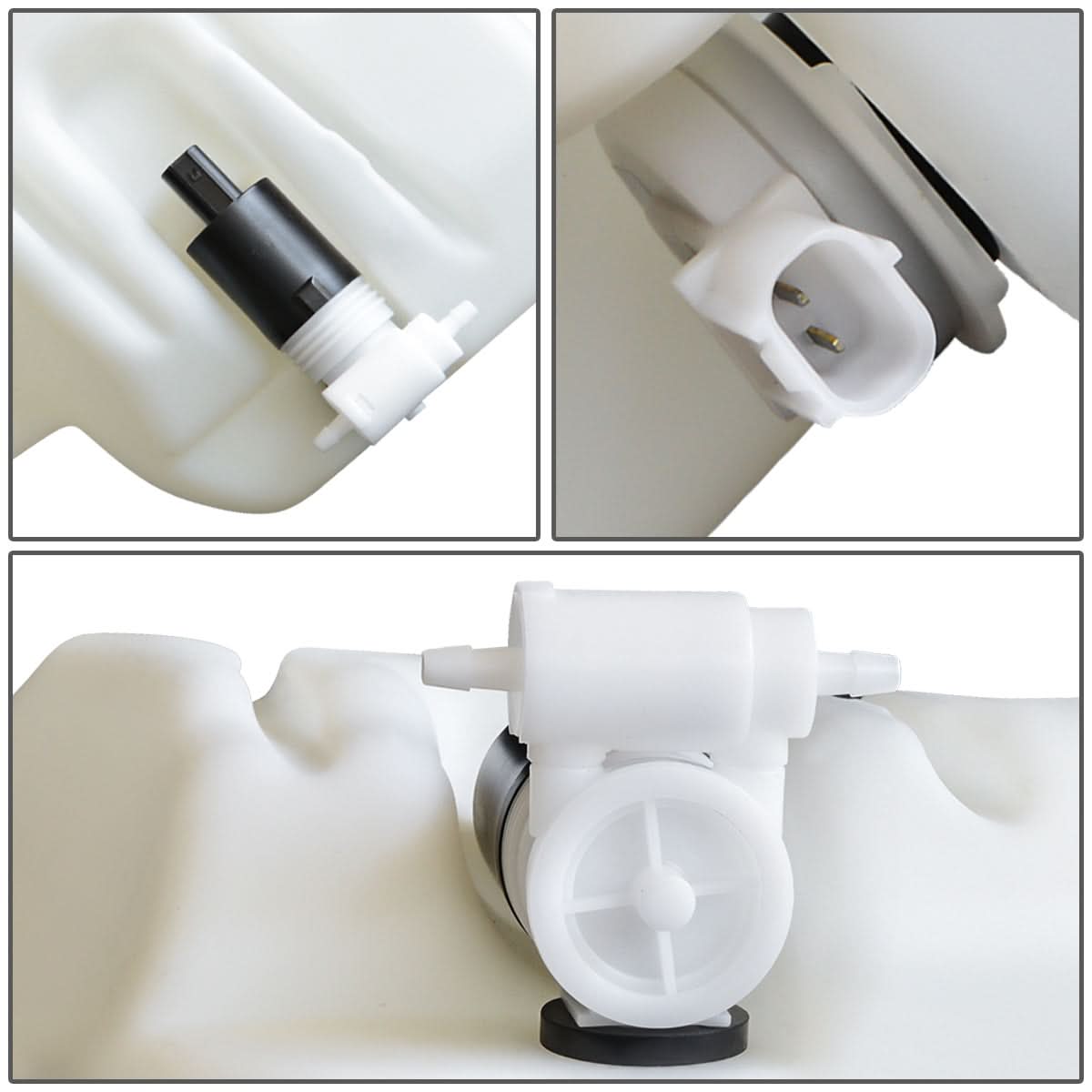 02-04 Jeep Liberty Windshield Washer Pump - White