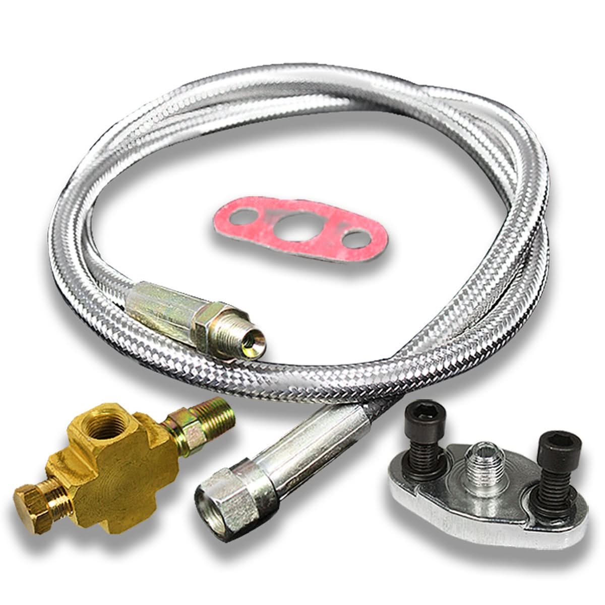 36" Stainless Steel Oil Feed Lines