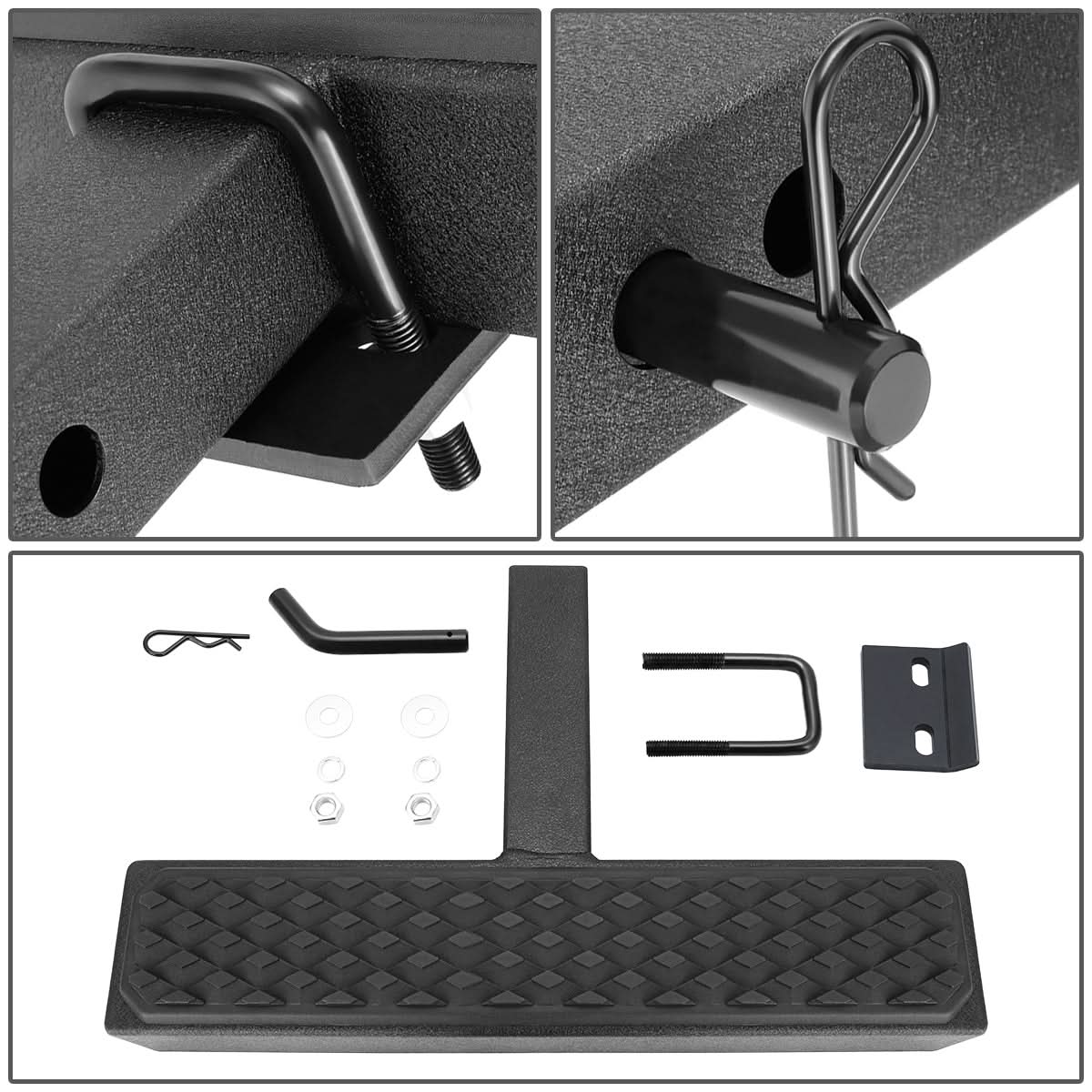 2" Hitch Receiver Trailer Step - Black