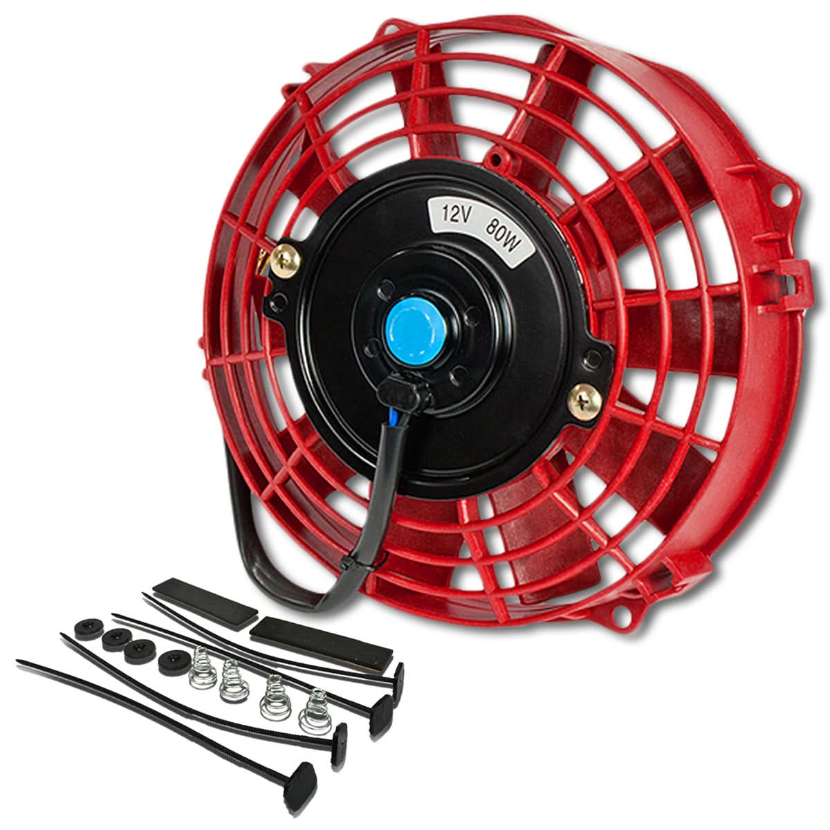 7 Inch Red Radiator Fan