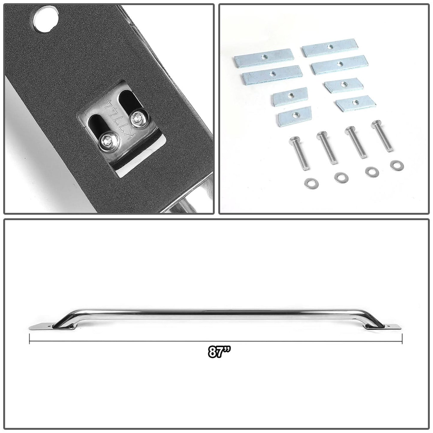 14-17 Chevrolet Silverado & GMC Sierra 8FT Bed Rails - Chrome