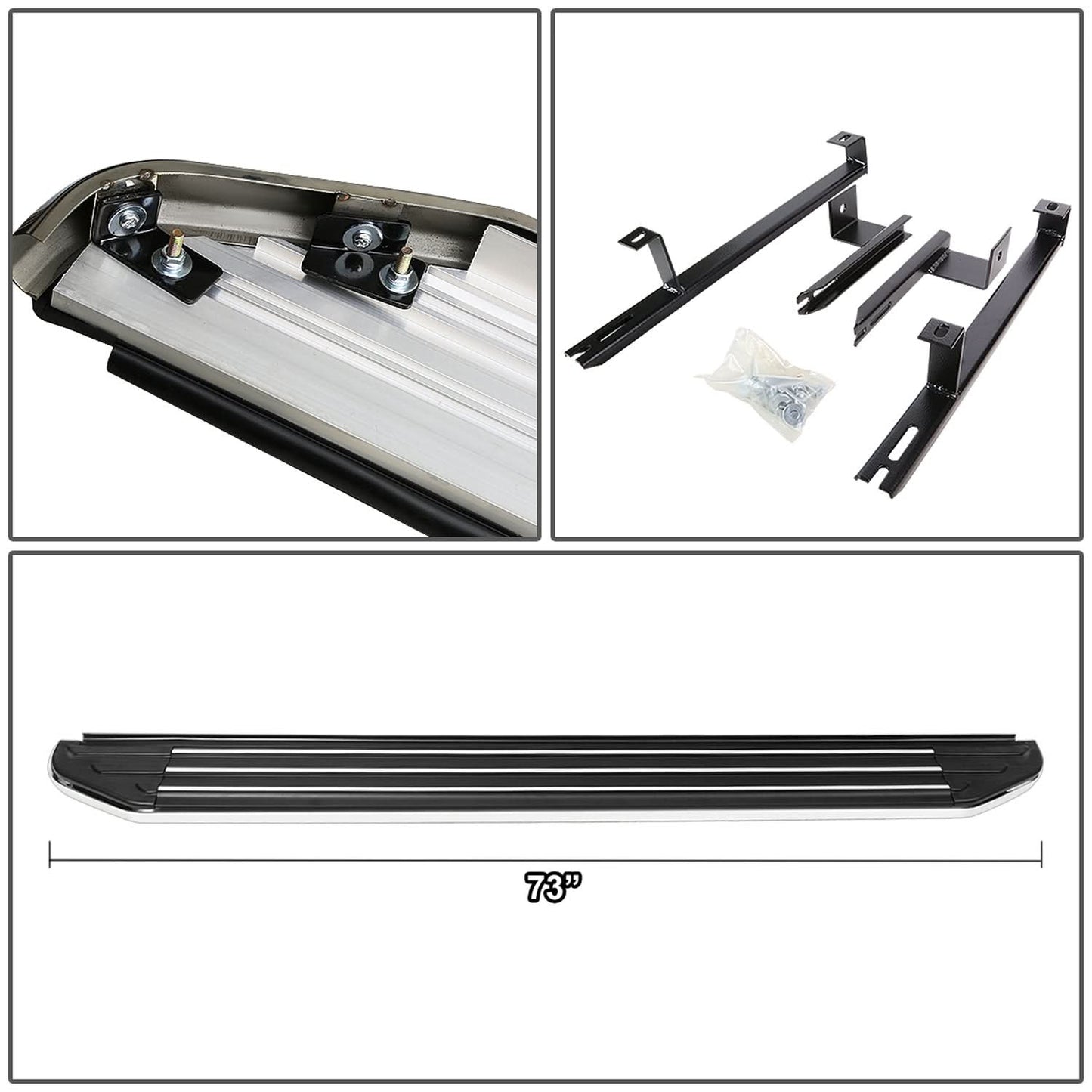 2010-2015 Lexus RX350 RX450H 6" Running Boards - Aluminum