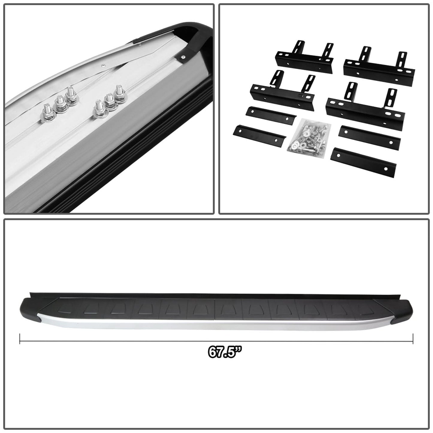 09-14 Nissan Murano 5.75" Running Boards Aluminum