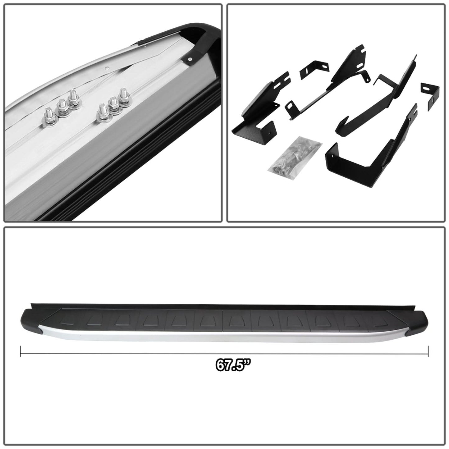 2010-2015 Hyundai Tucson 5.75" Running Boards Aluminum