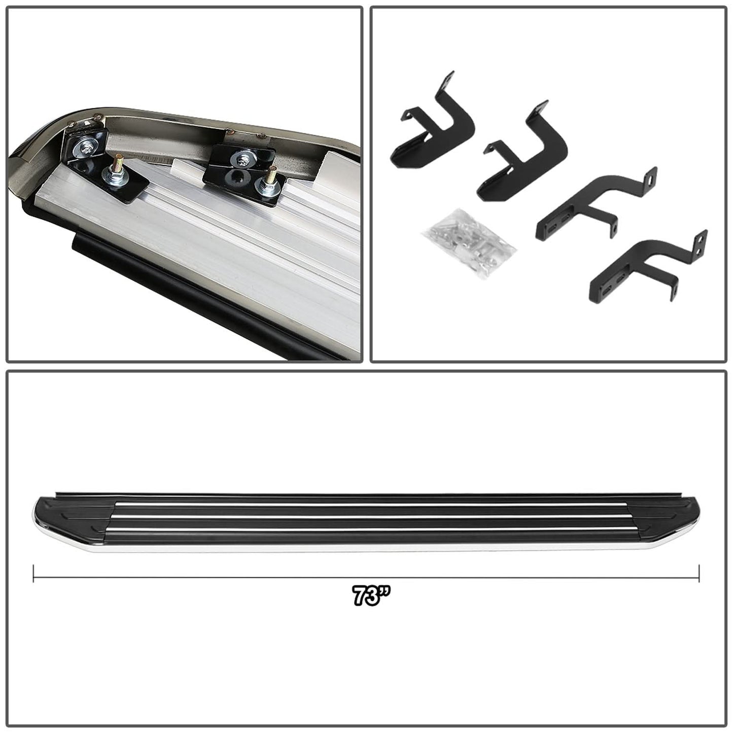 2016-2019 Lexus RX350 RX450H 5.5" Running Boards - Aluminum