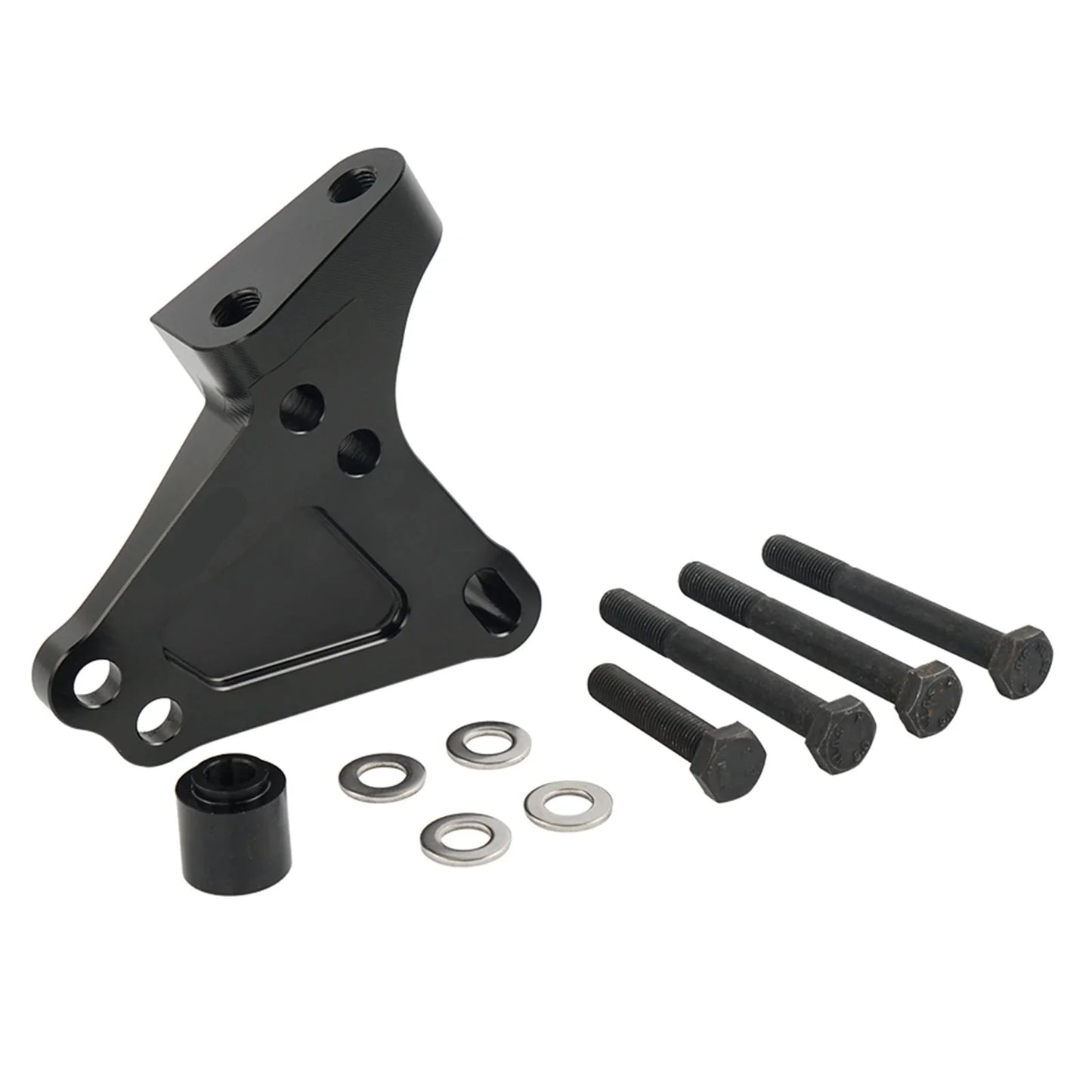 Honda Civic Si / CR-V / K-Swap K20 K24 Black Billet Aluminum K-Series Engine Block Bracket Passenger Side 2002 - 2006